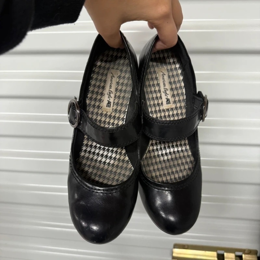 American Eagle Outfitters Black Mary Jane Heels